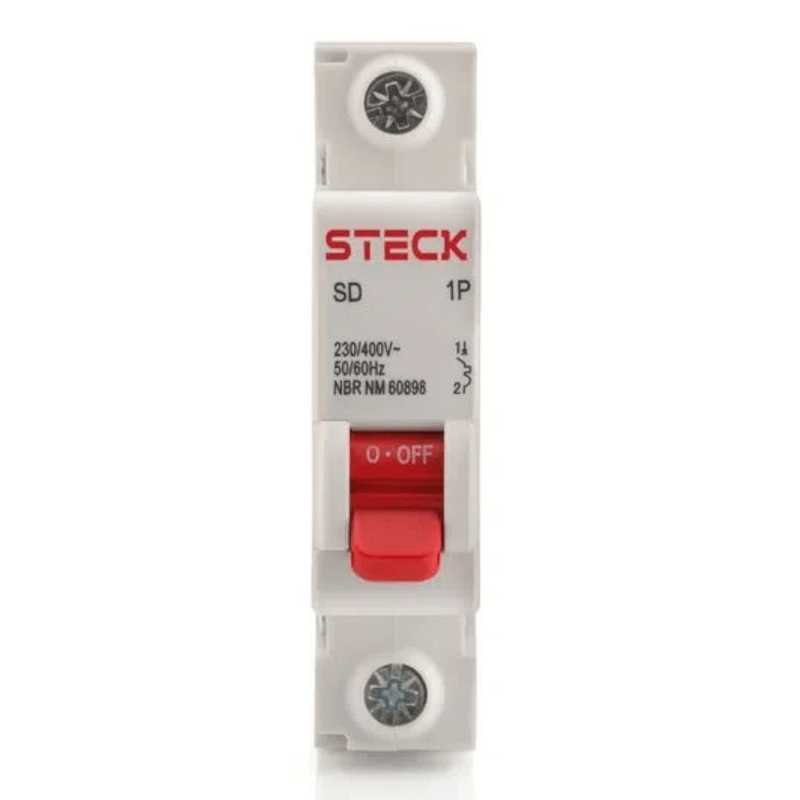 Disjuntor Monopolar 20A Mini 3KA 230/400VCA C SDD61C20 Steck