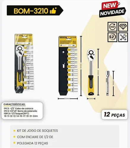 KIT SOQUETE COM ENCAIXES